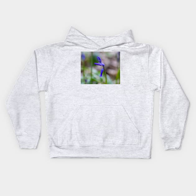 Bluebell - woodland flower Kids Hoodie by HazelWright